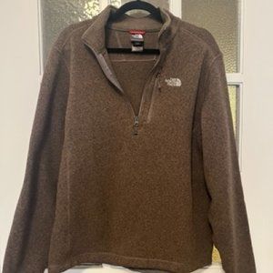 North Face fleece-lined half zip